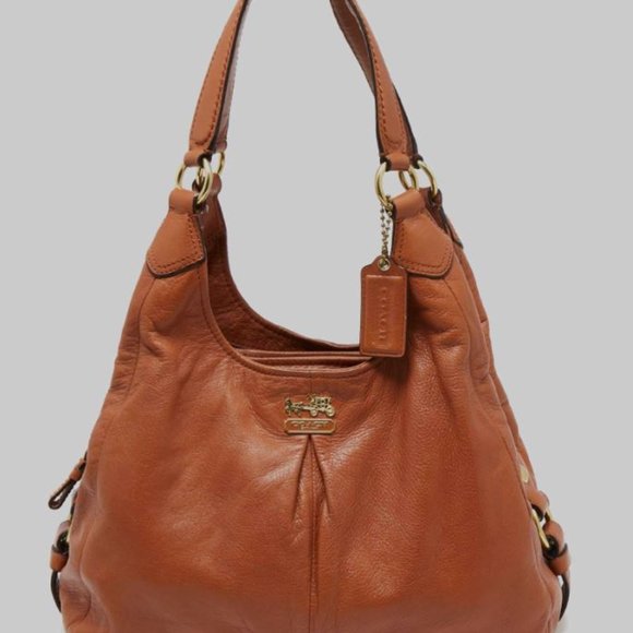 Coach Brown (Cognac) Leather Madison Hobo - Picture 1 of 13